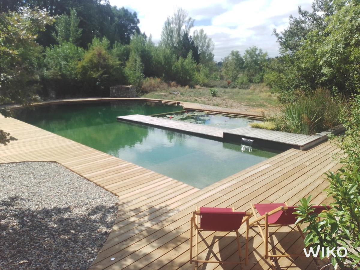 Grand Gite Les Cabanes De Fallot Pour 19 Personnes - Piscine Naturelle L'isle-Bouzon Eksteriør bilde